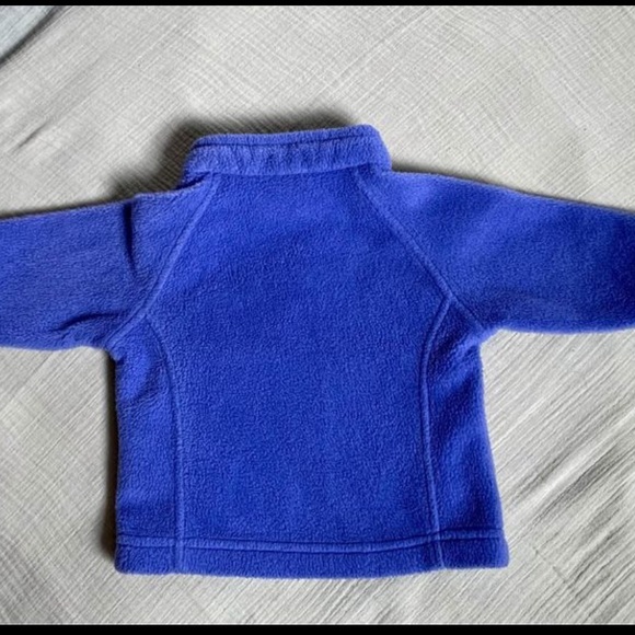 Purple Fleece Columbia Infant Jacket 3-6 Months - Picture 6 of 8